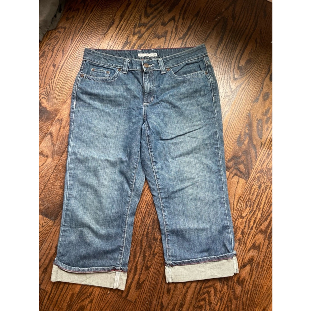Women's Tommy Hilfiger Blue Jeans capri Size 10